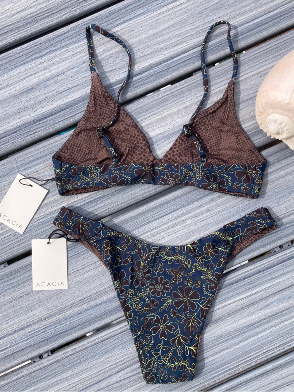 ACACIA Set - Airen Bikini Top & Bobbi Bottom in Oni - S/M - Picture 12 of 16